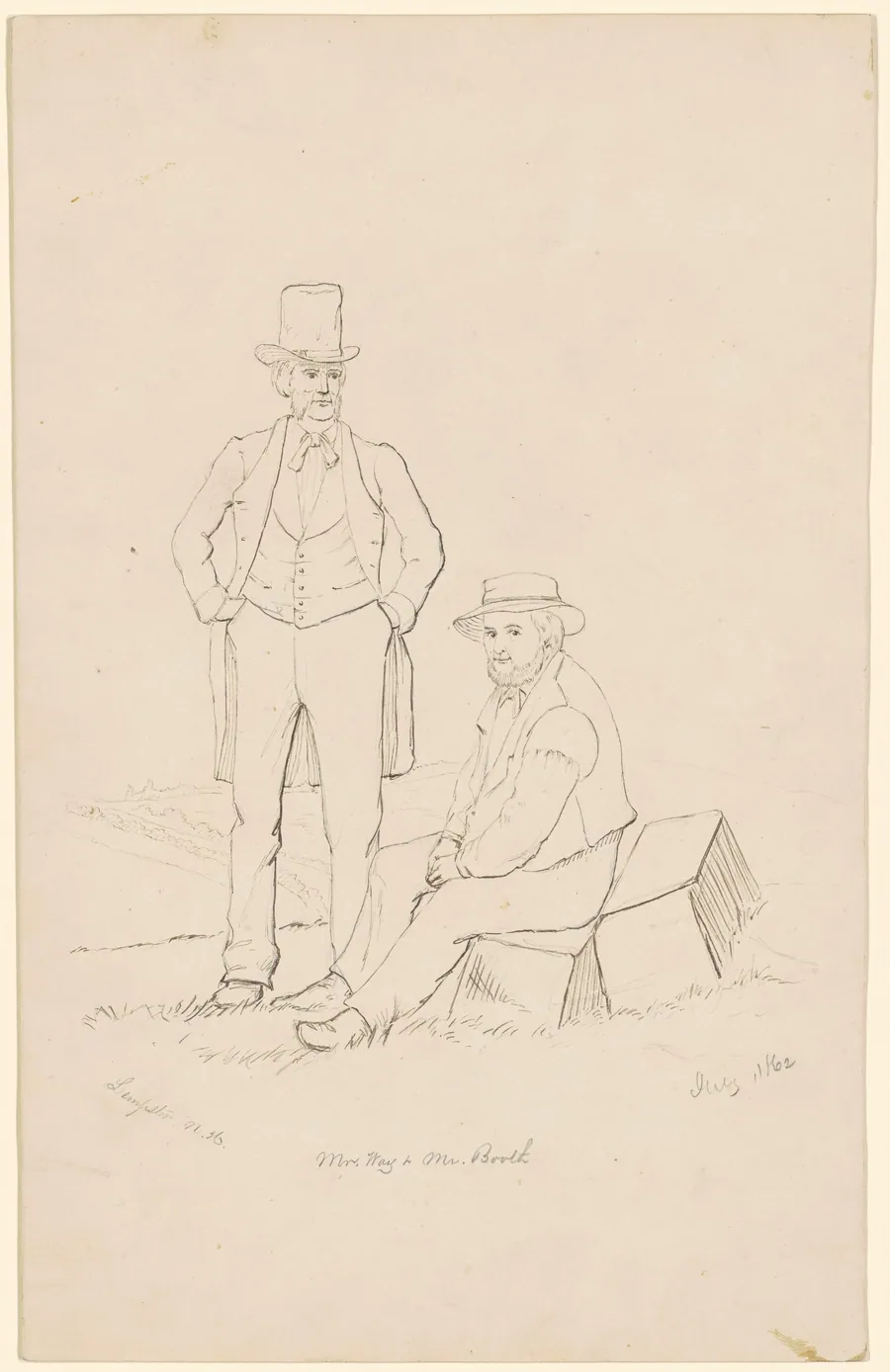 Mr. Way and Mr. Booth by James Wells Champney