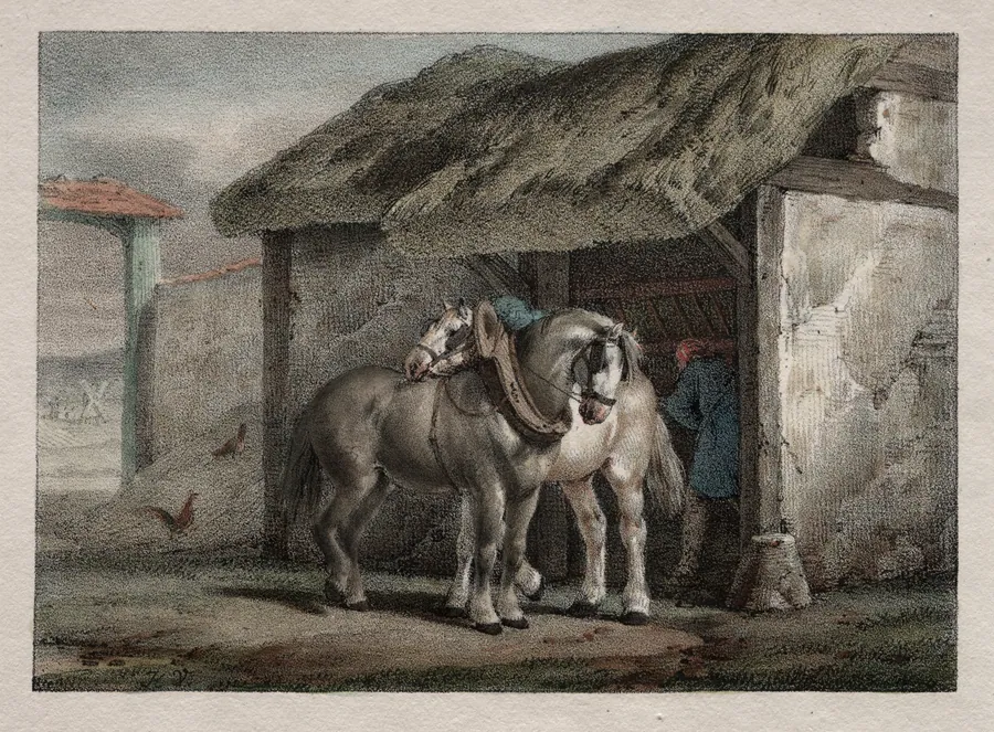 Farm Horse by Horace Vernet