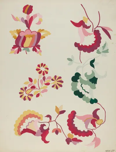 Detail of Bedspread Pattern