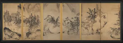 Winter and Spring Landscape