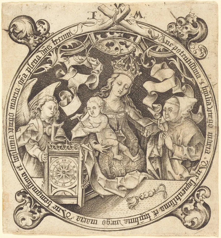 The Madonna with the Clock by Israhel van Meckenem
