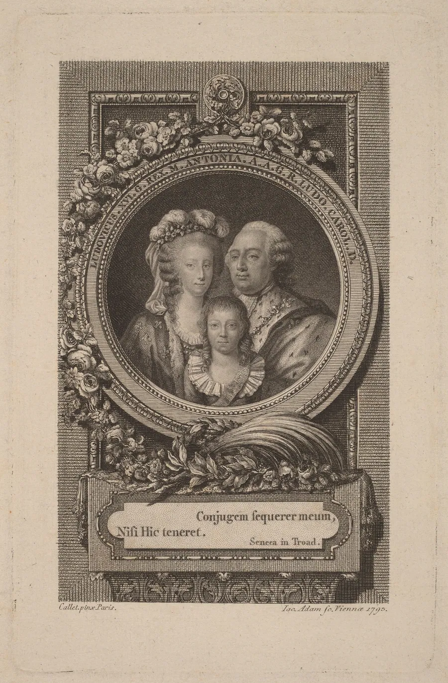 Louis XVI, Marie-Antoinette, and Louis-Charles by Jacob Adam