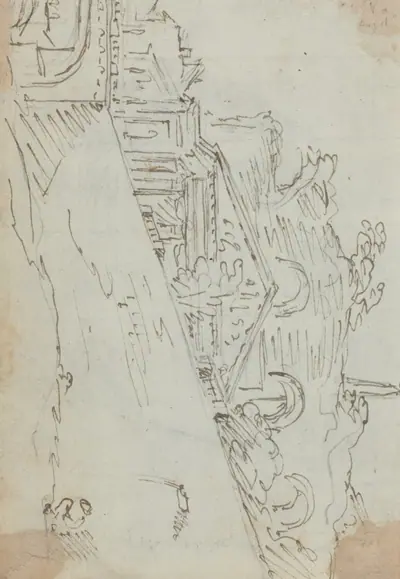 Ancient Ruins on the Bank of the Tiber