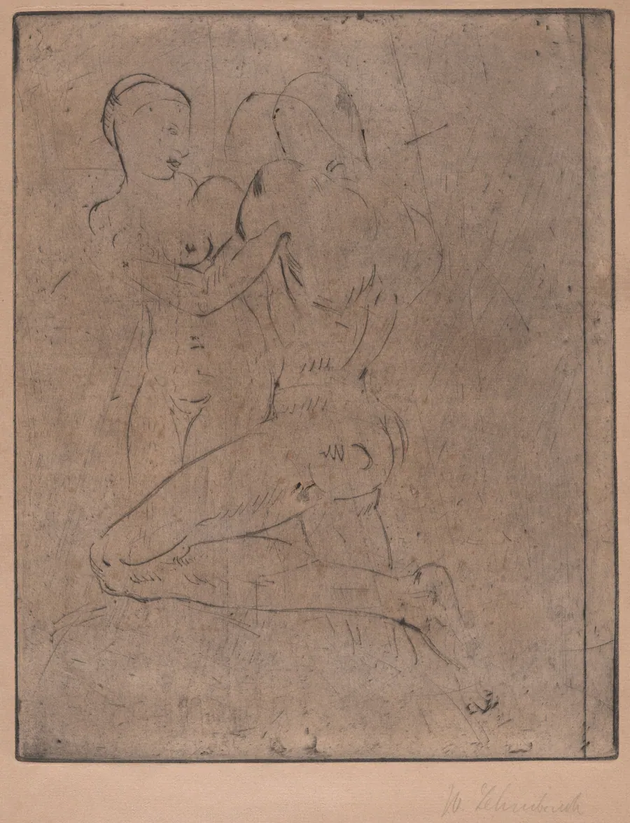 Rape II (Raub II, Weib halb) by Wilhelm Lehmbruck