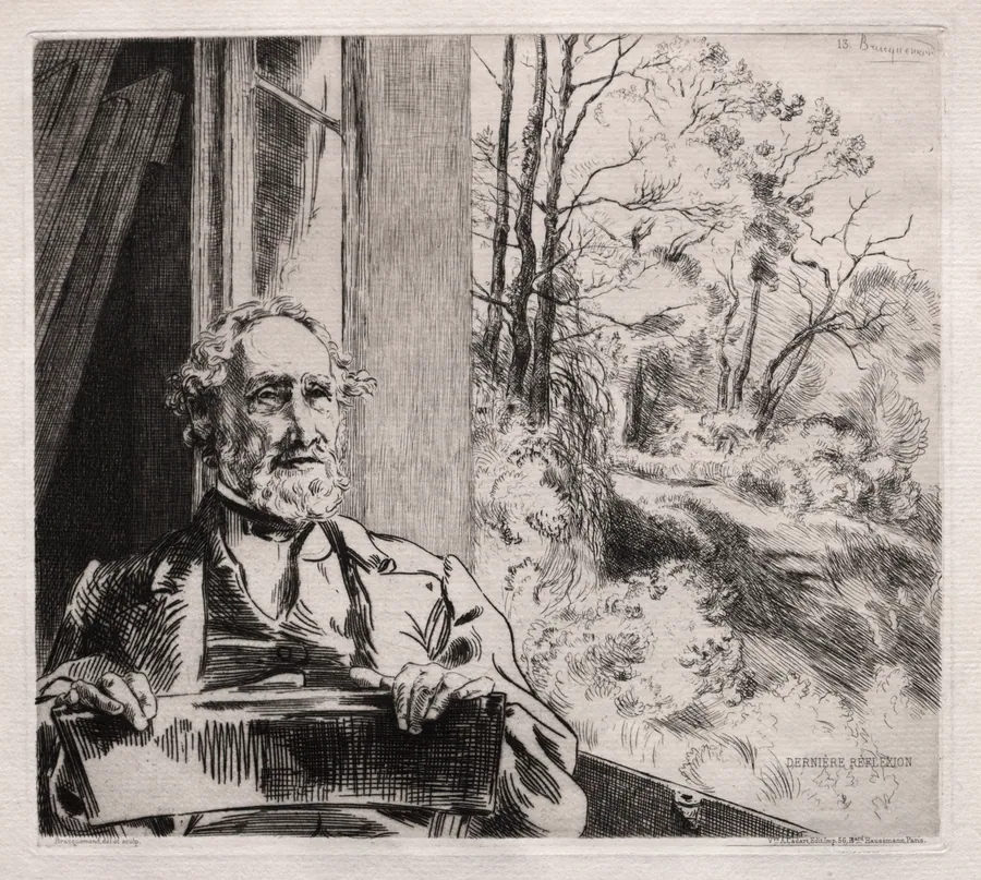 Portrait of Meyer Heine by Félix Bracquemond