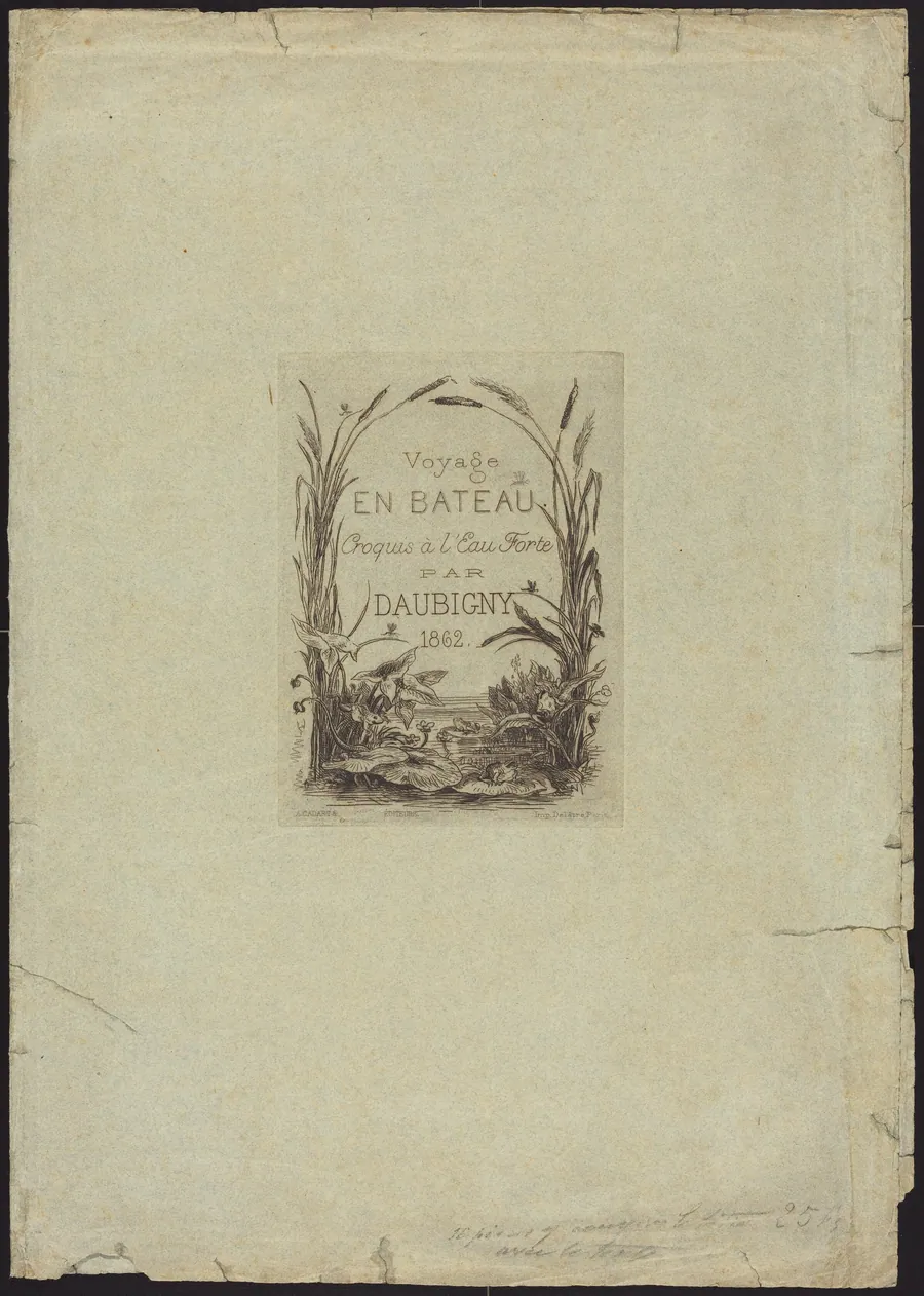 Wrapper for "Voyage en bateau" by Charles-François Daubigny