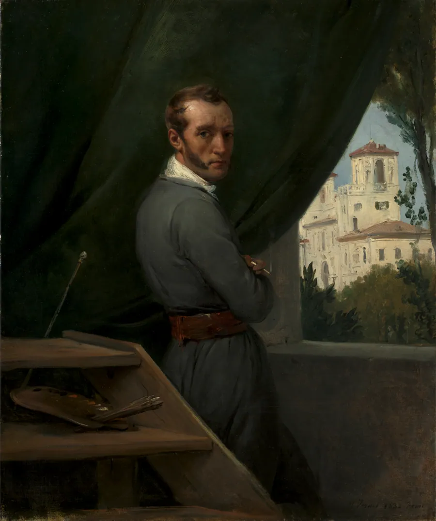 Self-Portrait in Rome by Horace Vernet