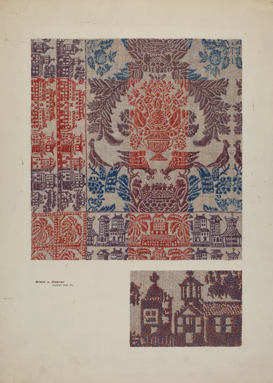 Coverlet: Boston Town by Byron Dingman