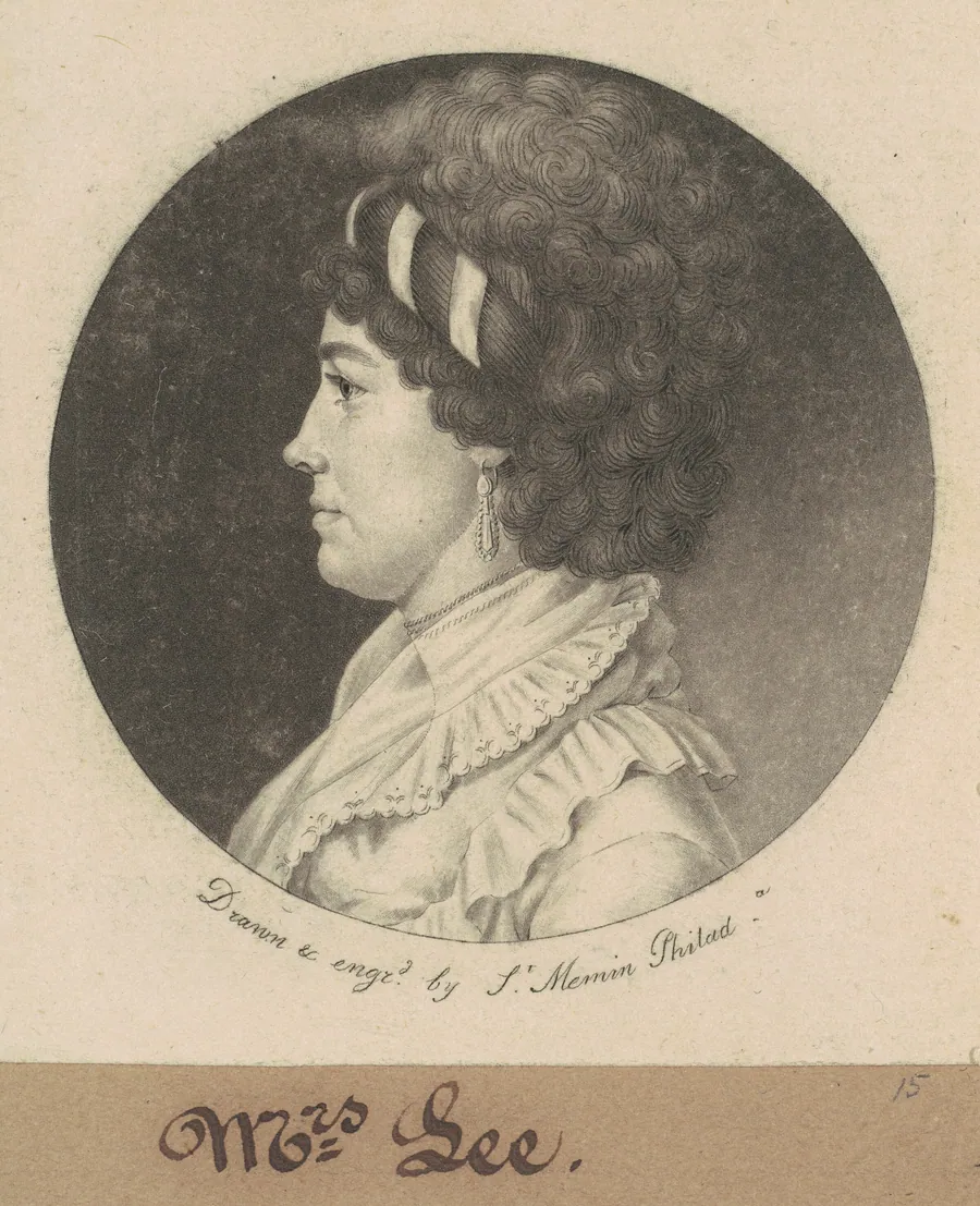 Temperance Hedge Lee by Charles B. J. Févret de Saint-Mémin