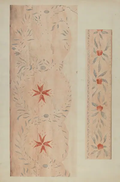 Stencilled Wall (From an Inn)