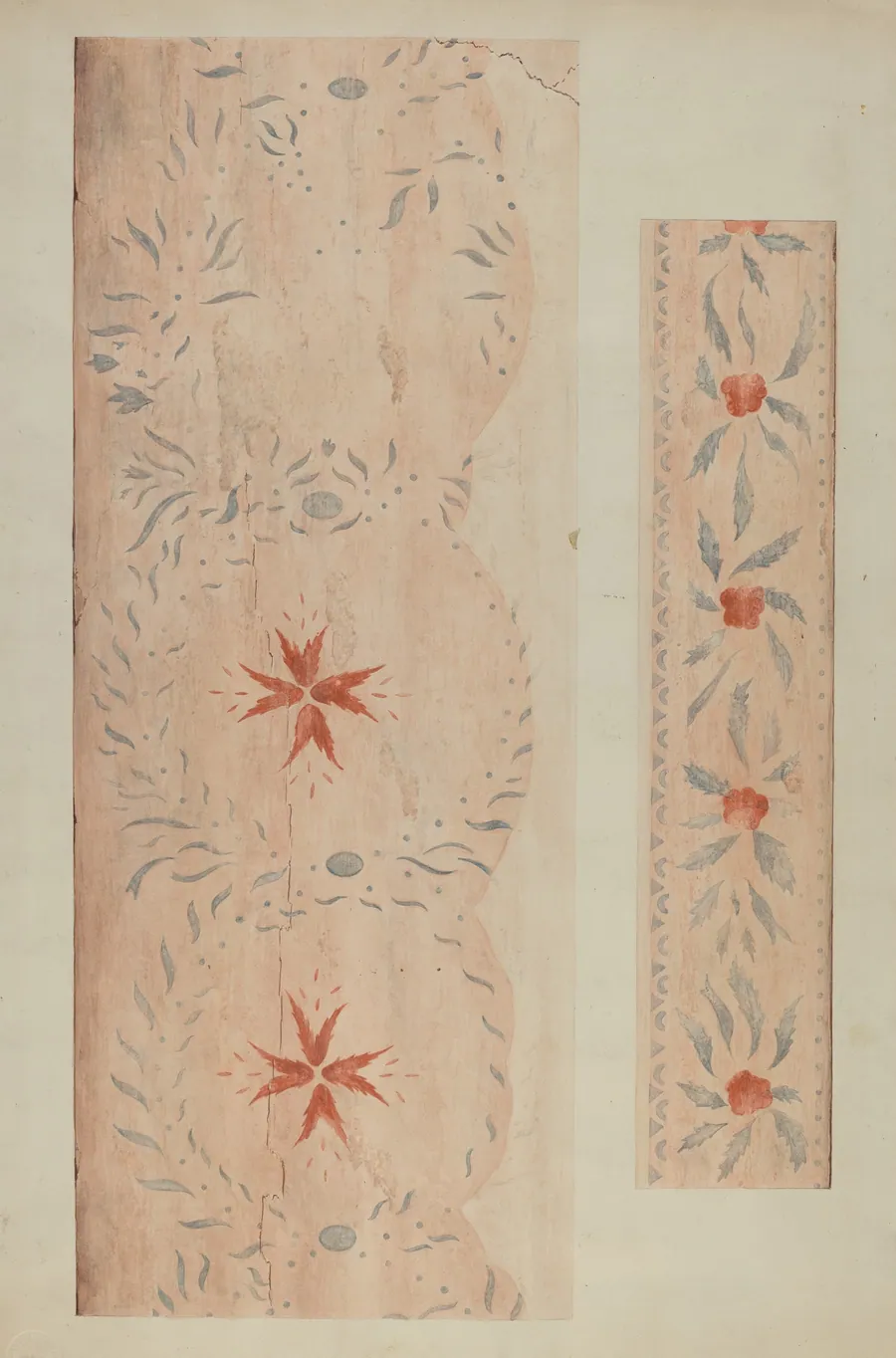 Stencilled Wall (From an Inn) by Ray Holden