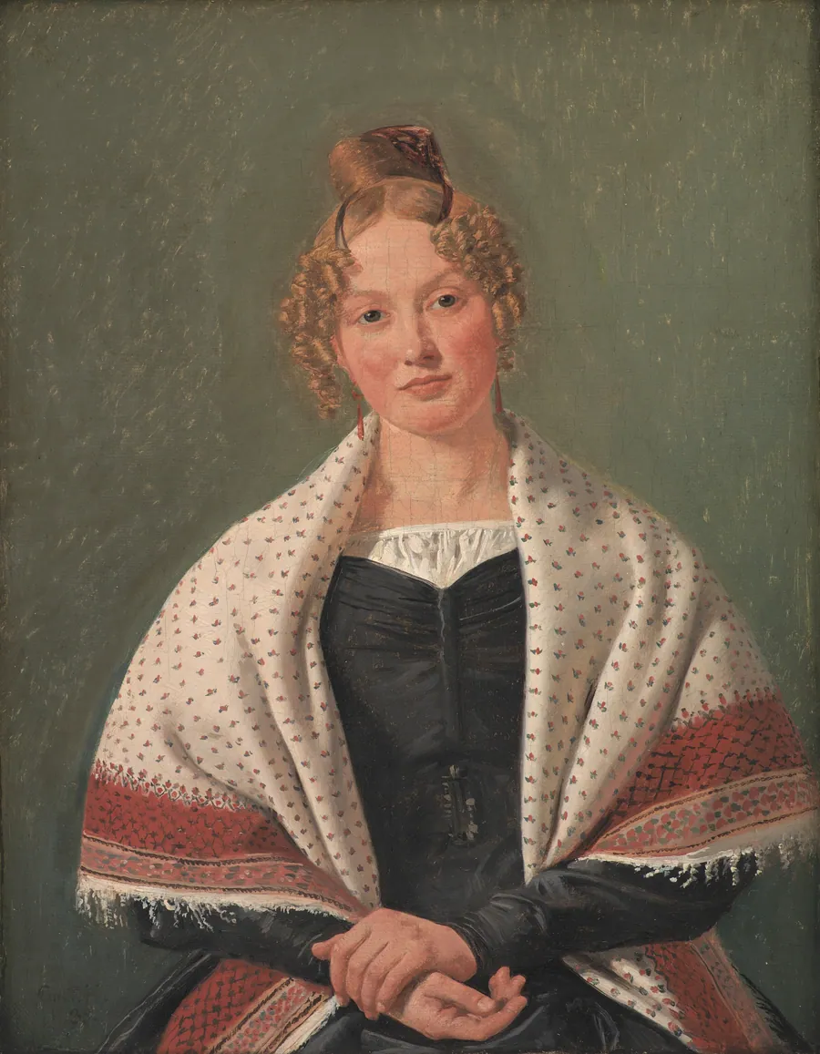 Hanne Wanscher, f. Wegener by Constantin Hansen