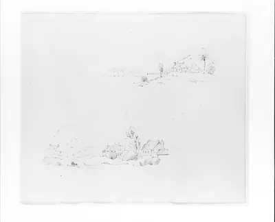 Two Tropical Landscape Studies (from Sketchbook)