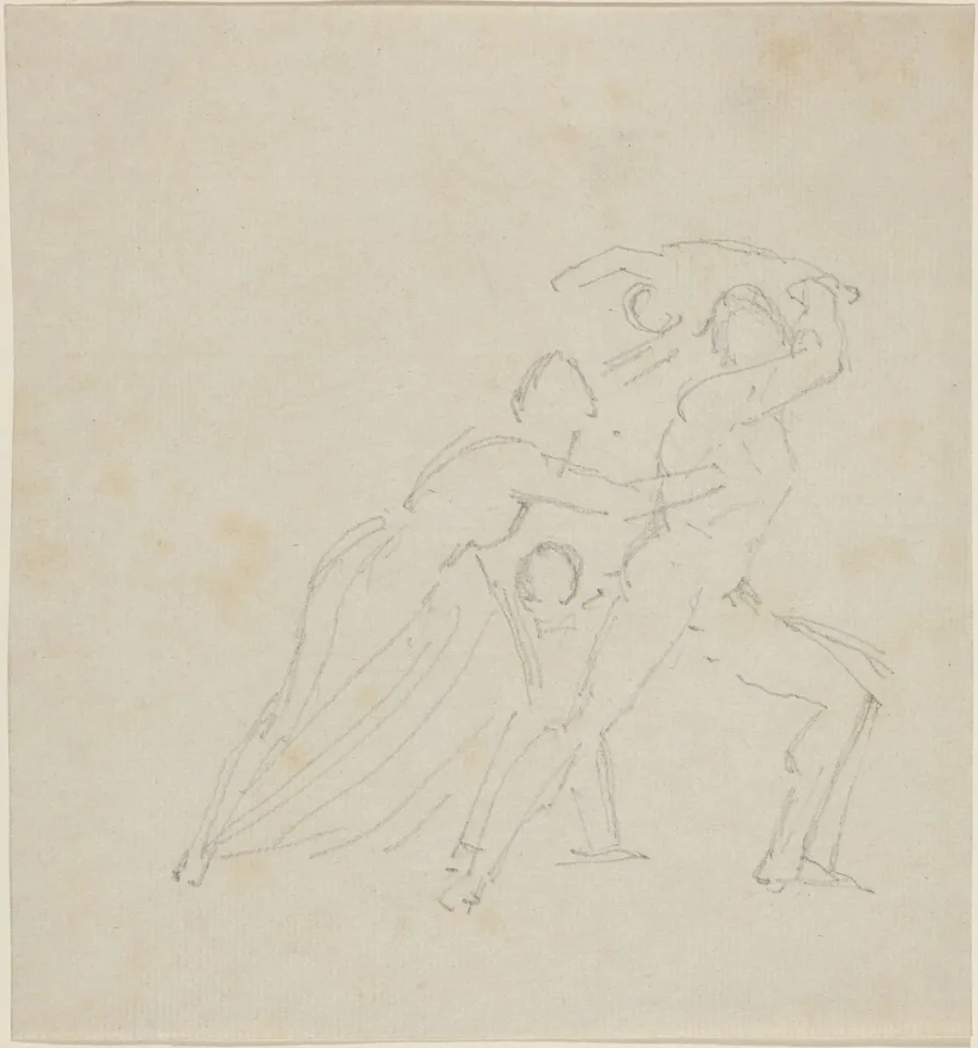 Study for "The Fury of Athamas" by John Flaxman