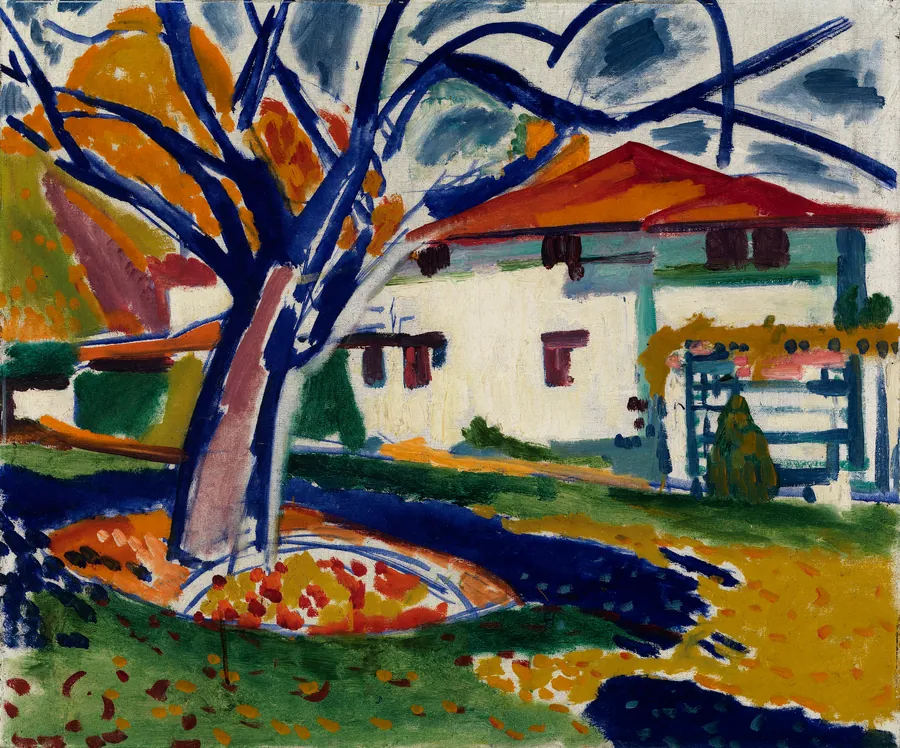Blue Trees by H. Lyman Saÿen, born Philadelphia, PA 1875-died Philadelphia, PA 1918