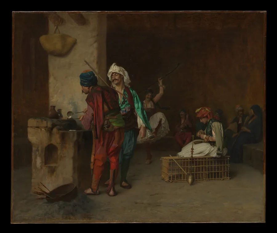 Cafe House, Cairo (Casting Bullets) by Jean-Léon Gérôme