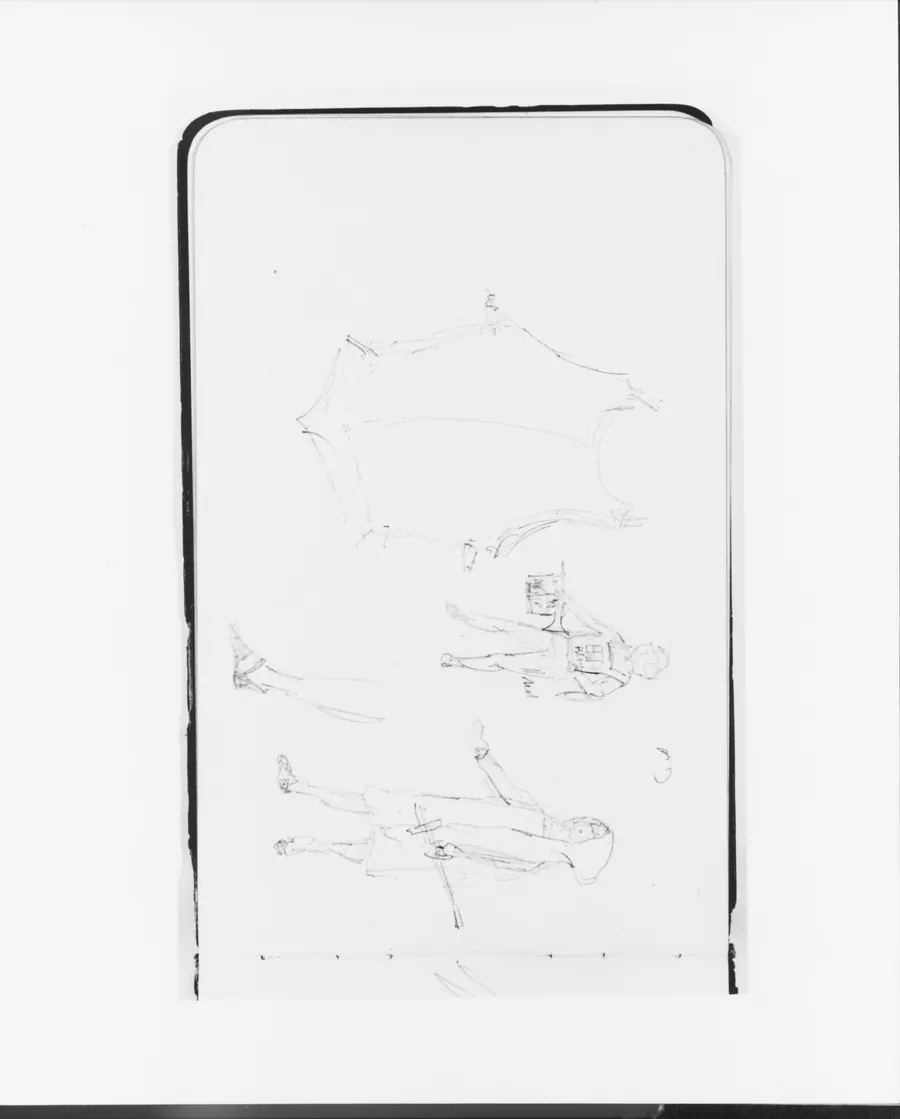 Sketches of Armor and Figure (from Sketchbook) by Albert Bierstadt
