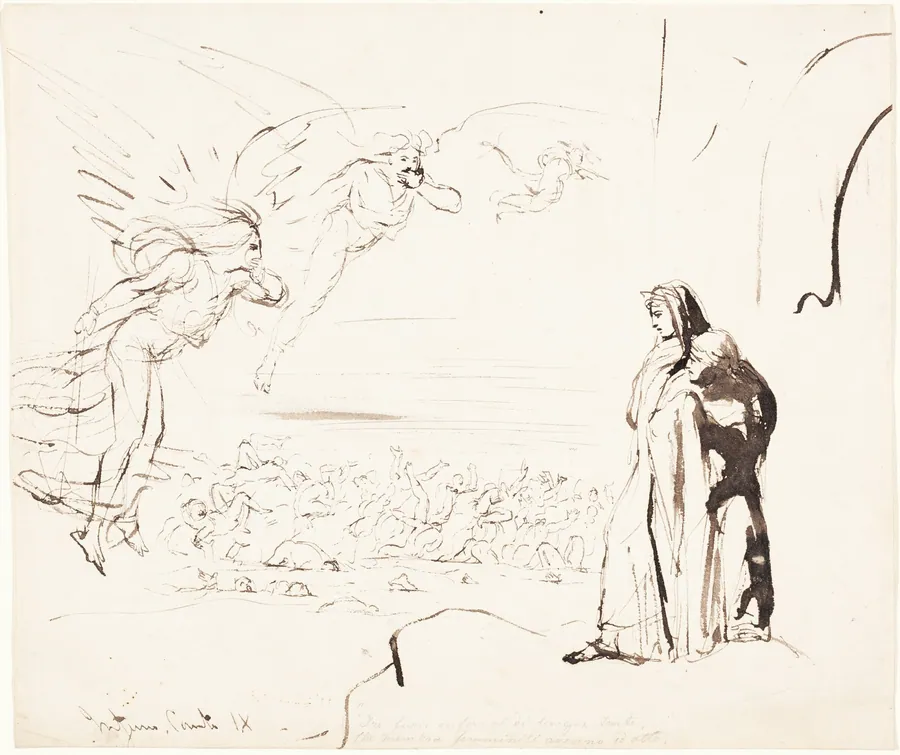 Scene from the Inferno (canto IX) by William Etty