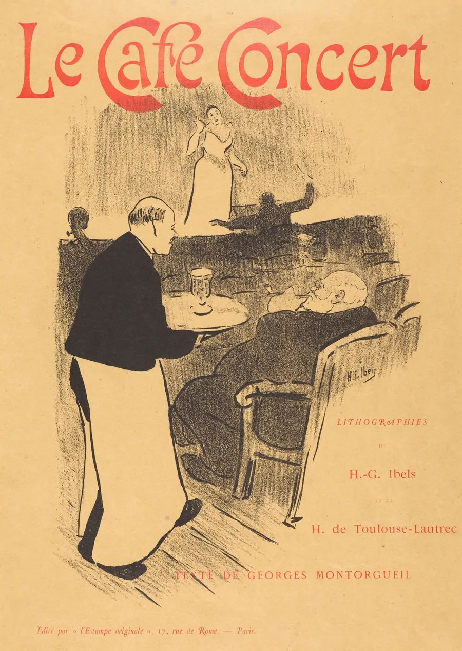 Le cafe concert: Illustrated Cover by Henri-Gabriel Ibels