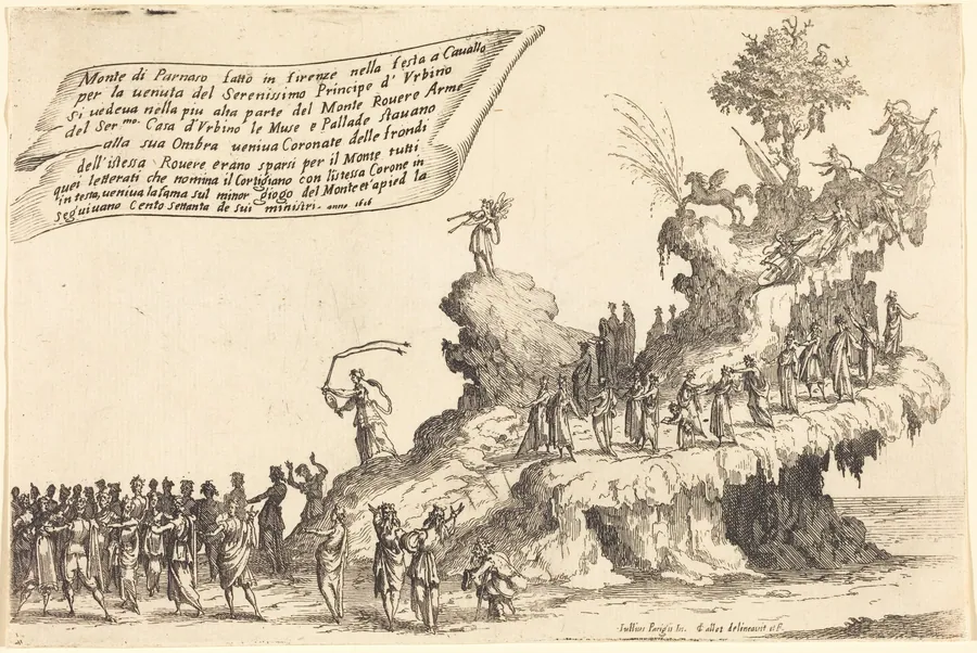 The Float of Mount Parnassus by Jacques Callot