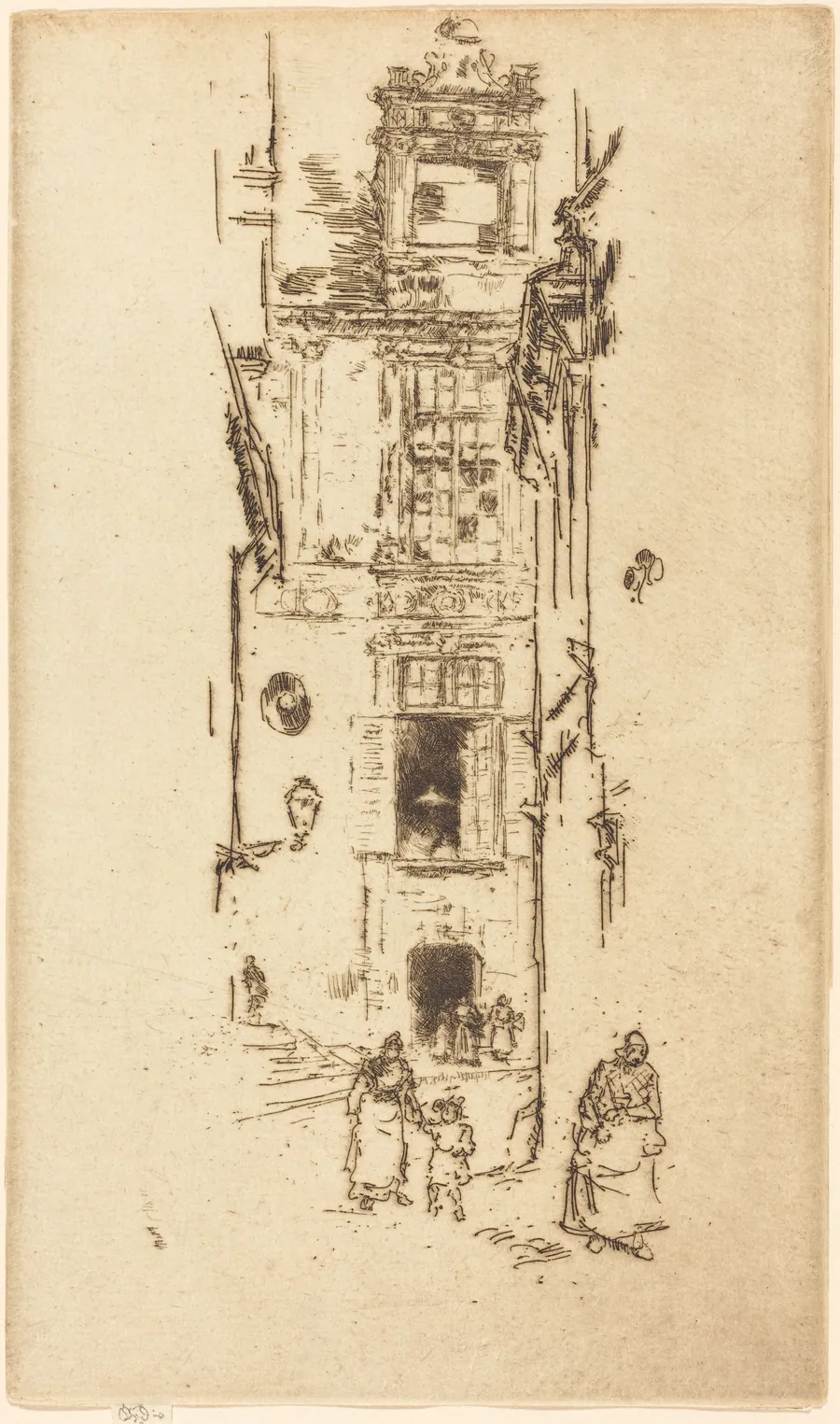 Mairie, Loches by James McNeill Whistler