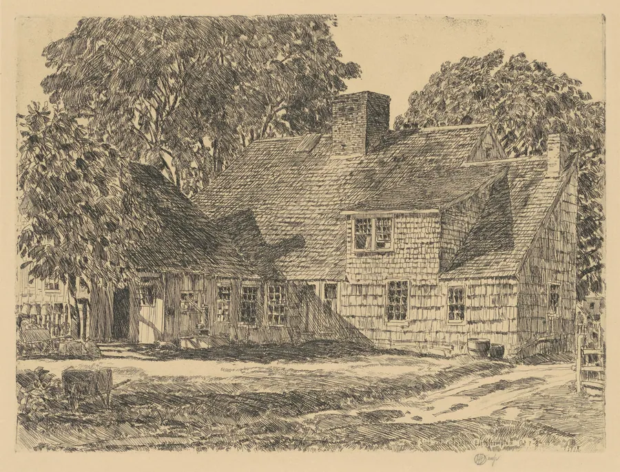 Old Dominy House by Childe Hassam