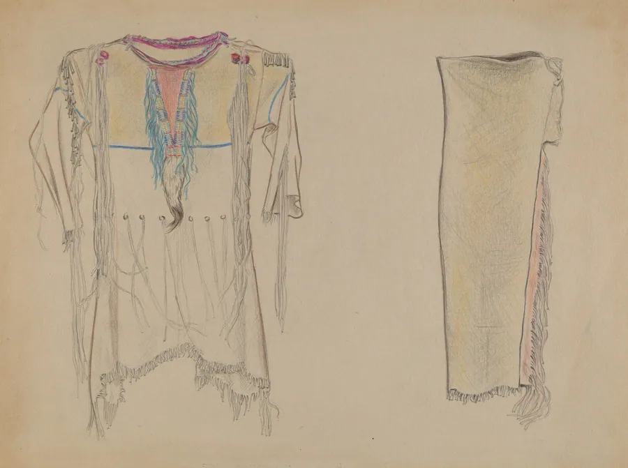 Buckskin Shirt and Leggings by American 20th Century