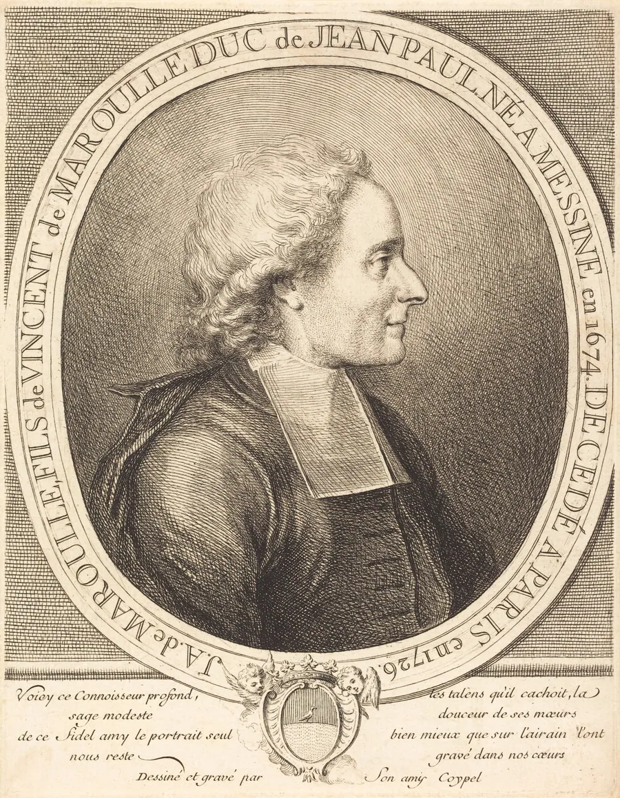 L'Abbe Jean-Antoine de Maroulle by Charles-Antoine Coypel