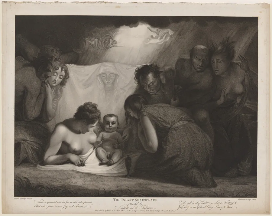 The Infant Shakespeare, Attended by Nature and the Passions by Benjamin Smith