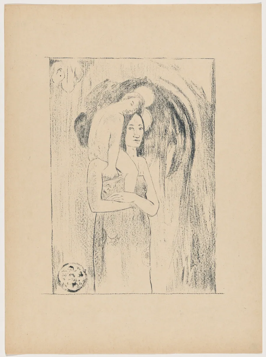 La vierge et l'enfant (The Virgin and Child) by Paul Gauguin