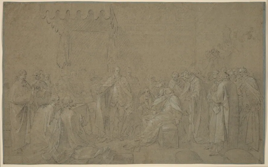 Study for "The Death of the Earl of Chatham" by John Singleton Copley