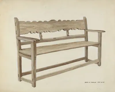 Church Bench - Wooden