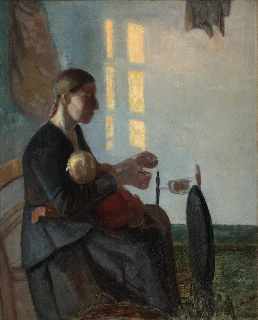 Mor og barn by Anna Ancher