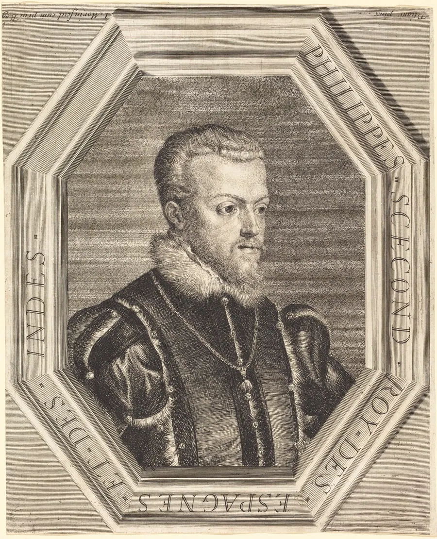 Philippe II, King of Spain by Jean Morin