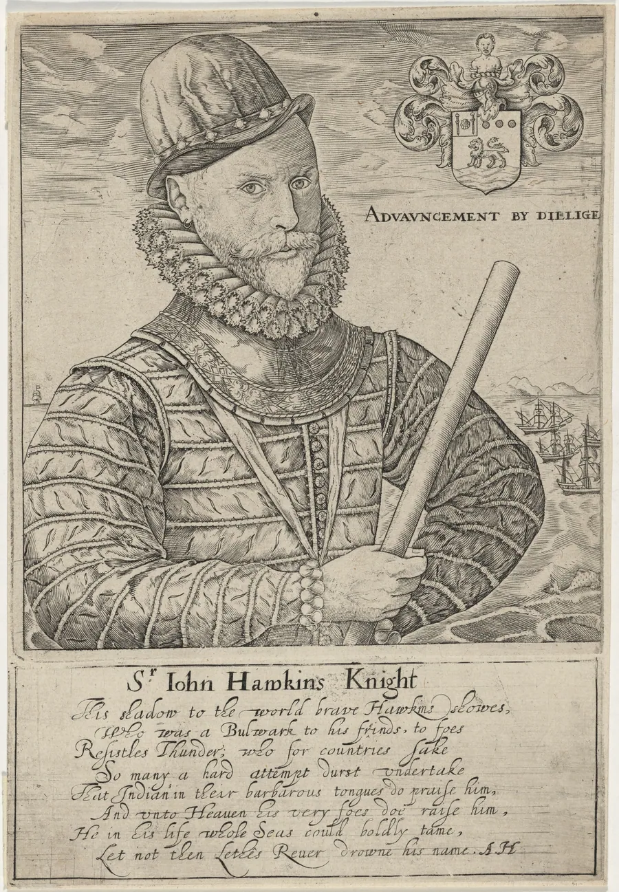 Sir John Hawkins, Naval Commander by Robert Boissard