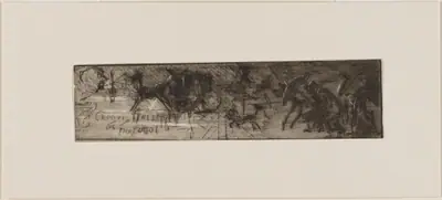 A Sketch: Street in Driving Rain