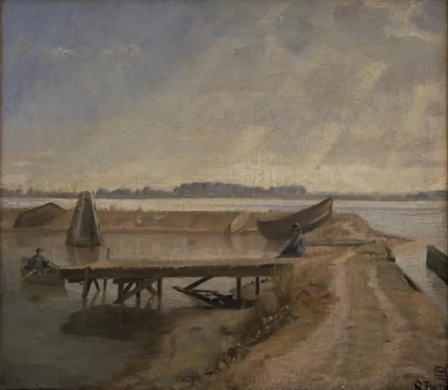 Septemberdag ved Kalvebodstrand by Poul S. Christiansen
