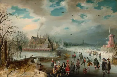 Skating on the Frozen Amstel River