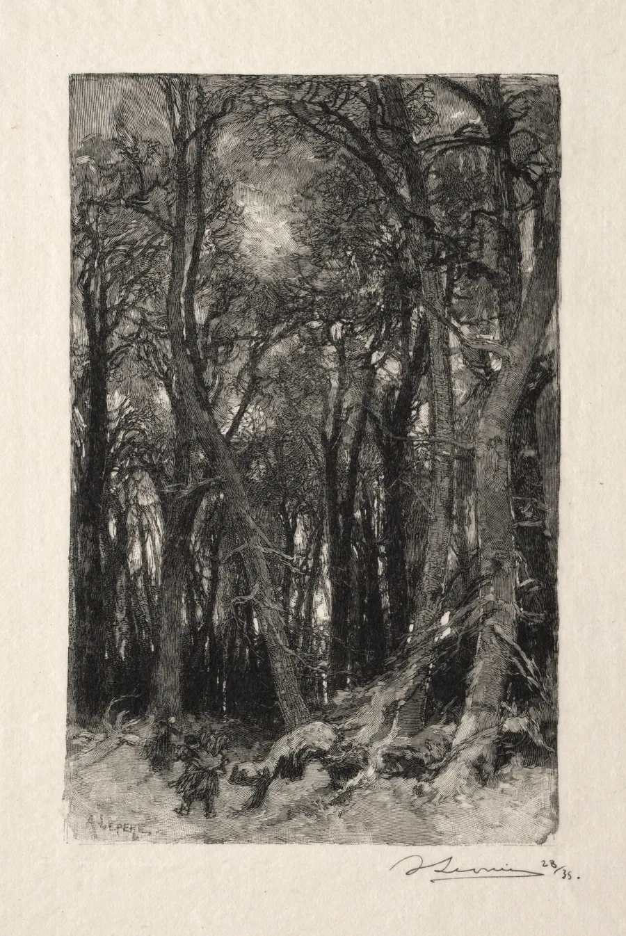 Le Bas Bréau by Auguste Louis Lepère