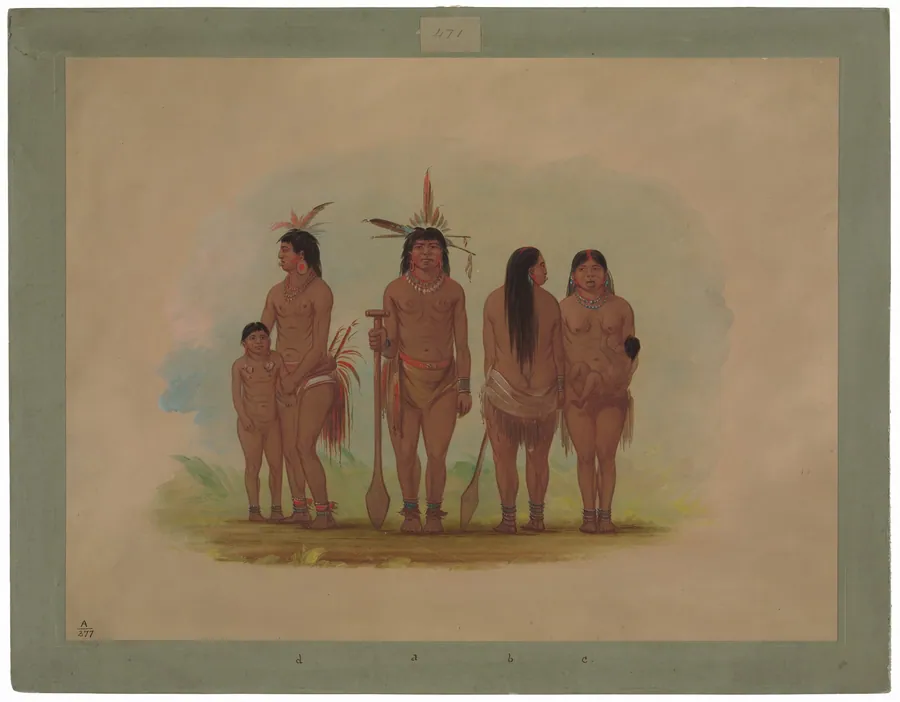 Members of the Payaguas Tribe by George Catlin