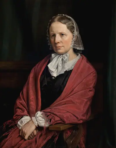 Amalie Elisabeth Freund, f. von Würden. Billedhuggeren H. E. Freunds hustru