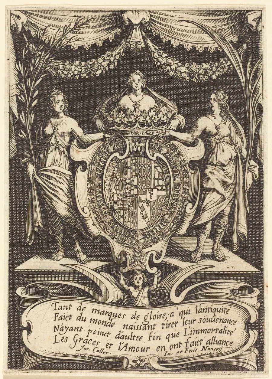 Frontispiece for "The Combat at the Barrier" by Jacques Callot