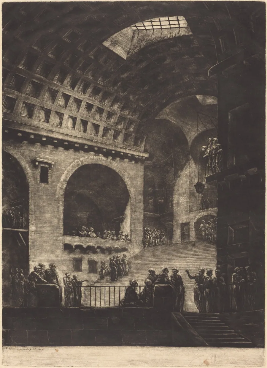 View of a Prison by Georges François Blondel