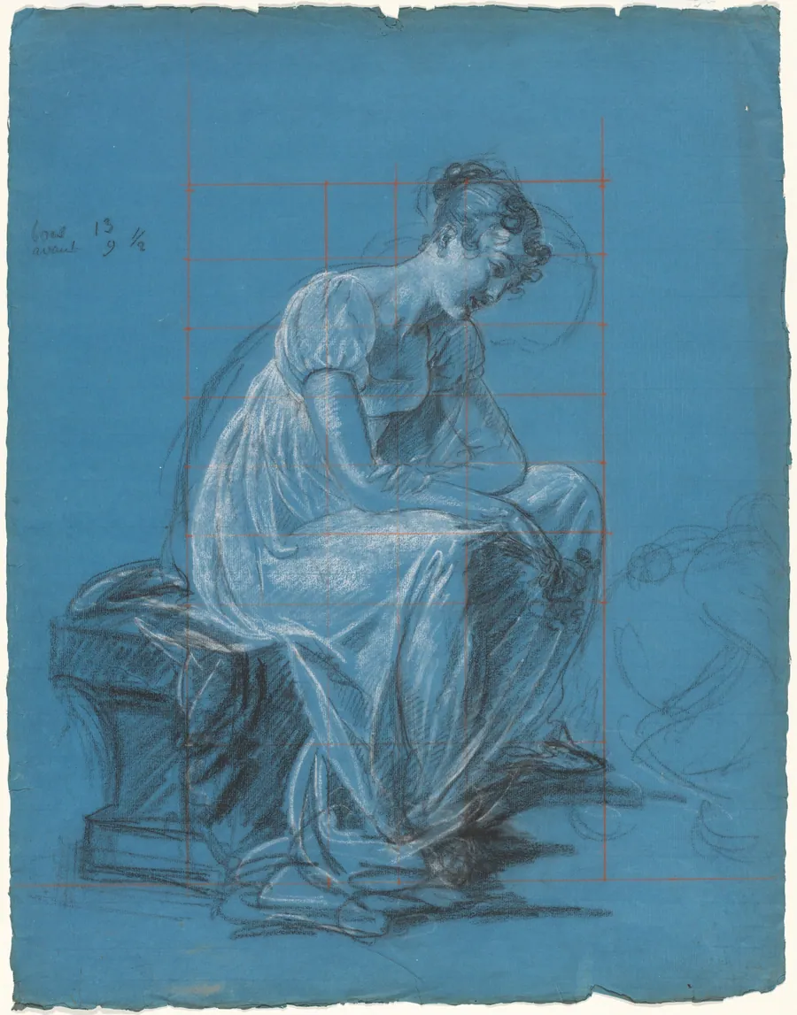 Seated Woman (recto) by Antoine Toussaint de Chazal