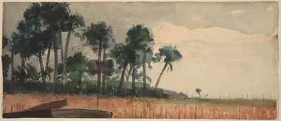 Palm Trees, Red