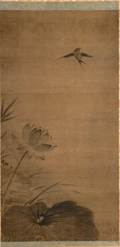 Swallow and Lotus
