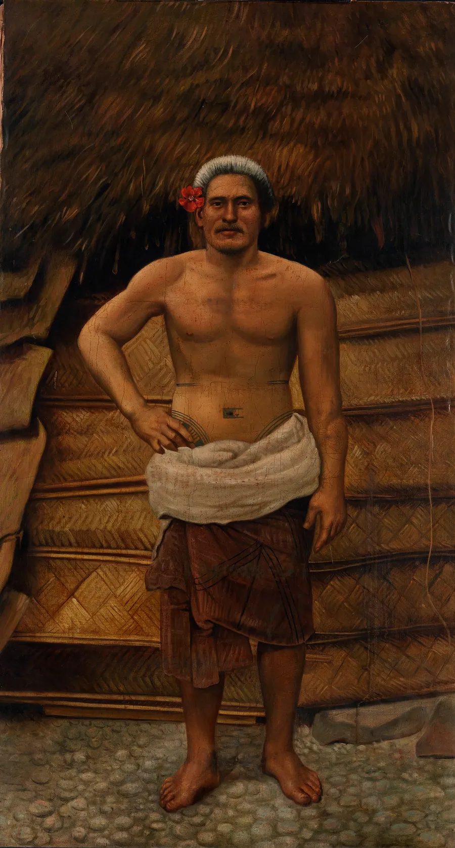 Samoan Man by Antonion Zeno Shindler, 1813 Bulgaria-died Washington, DC 1899