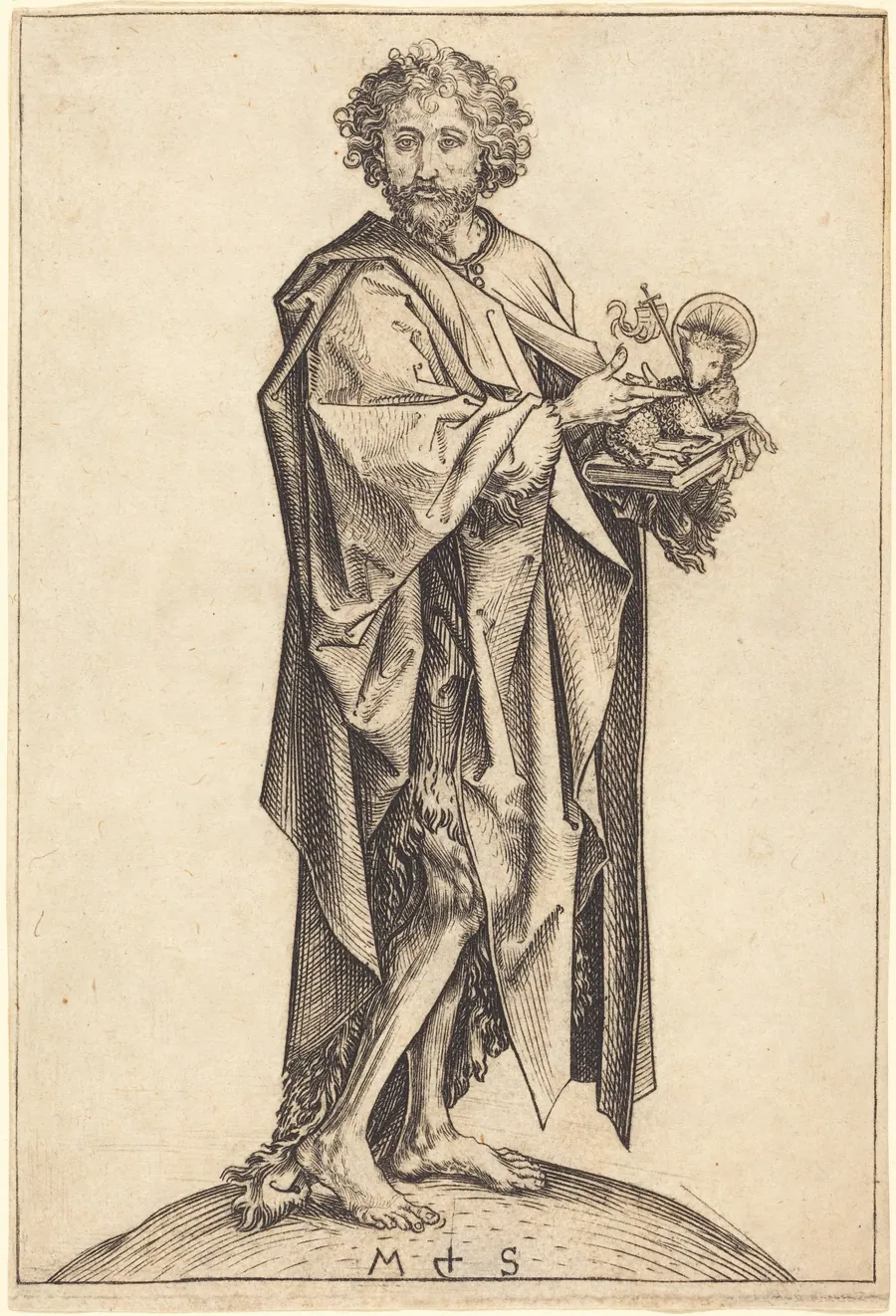 Saint John the Baptist by Martin Schongauer