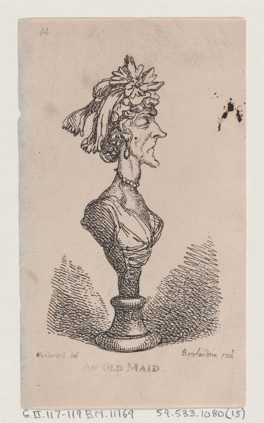 An Old Maid by Thomas Rowlandson