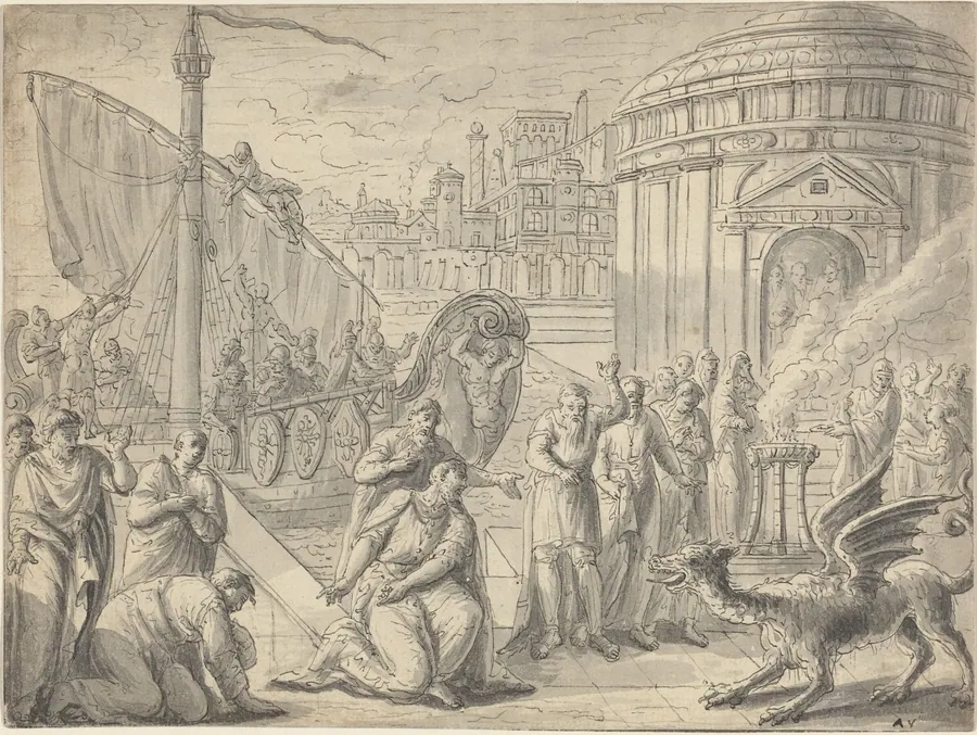 The Arrival of Aesculapius in Rome by François Boitard